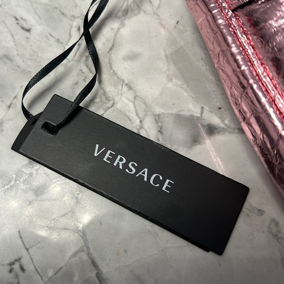 NWT Versace La Medusa repeat metallic-effect bag - Picture 5 of 16
